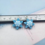 10Pcs European Christmas Snowflake Charms for Jewelry Making Findings C1072
