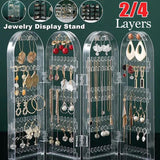 Jewelry Display Rack Earrings Holder Organizer Storage Stand