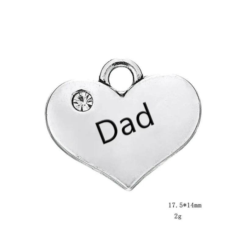 Skyrim Family Crystal Heart Charm Floating Pendant for Jewelry