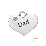 Skyrim Family Crystal Heart Charm Floating Pendant for Jewelry