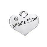 Skyrim Family Crystal Heart Charm Floating Pendant for Jewelry