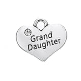 Skyrim Family Crystal Heart Charm Floating Pendant for Jewelry