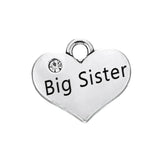 Skyrim Family Crystal Heart Charm Floating Pendant for Jewelry