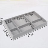 Velvet Jewelry Storage Tray Display Holder Organizer
