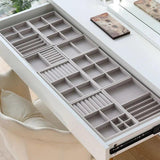 Soft Velvet Stackable Jewelry Tray Case Display Storage Box