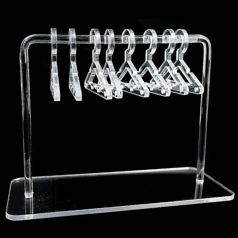8PCS Coat Hanger Rack Earring Display Stand Large Capacity Jewelry Storage
