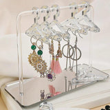 8PCS Coat Hanger Rack Earring Display Stand Large Capacity Jewelry Storage