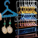 8PCS Coat Hanger Rack Earring Display Stand Large Capacity Jewelry Storage