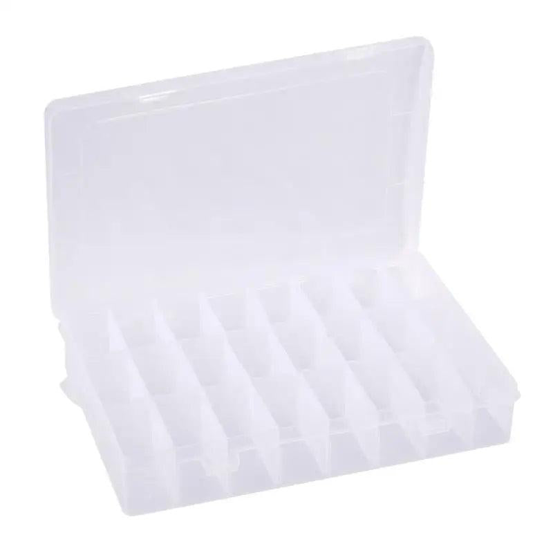 Transparent Plastic Jewelry Holder Ring Earring Organizer Box