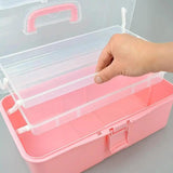 Transparent Plastic Jewelry Holder Ring Earring Organizer Box