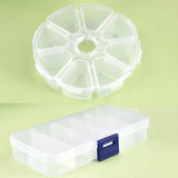 Transparent Plastic Jewelry Holder Ring Earring Organizer Box