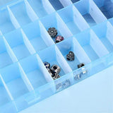 Transparent Plastic Jewelry Holder Ring Earring Organizer Box