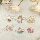 10 PCS Alloy Charm Big Ear Dog Pendant for DIY Jewelry Making