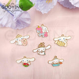 10 PCS Alloy Charm Big Ear Dog Pendant for DIY Jewelry Making