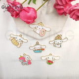 10 PCS Alloy Charm Big Ear Dog Pendant for DIY Jewelry Making