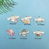 10 PCS Alloy Charm Big Ear Dog Pendant for DIY Jewelry Making