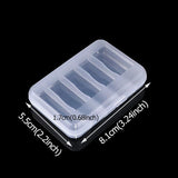 5 Grids Plastic Storage Containers Box for Earrings Bracelet Fishing Gear