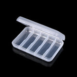 5 Grids Plastic Storage Containers Box for Earrings Bracelet Fishing Gear