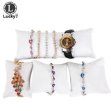 Jewelry Pillow Stand Holder Organizer Bracelet Case Bangle Anklet Watch