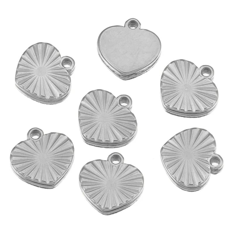 10pcs Stainless Steel Charms for DIY Earrings Bracelet