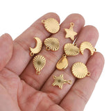 10pcs Stainless Steel Charms for DIY Earrings Bracelet