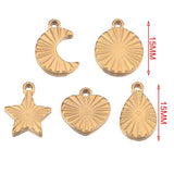 10pcs Stainless Steel Charms for DIY Earrings Bracelet