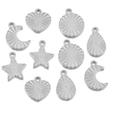 10pcs Stainless Steel Charms for DIY Earrings Bracelet