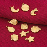 10pcs Stainless Steel Charms for DIY Earrings Bracelet