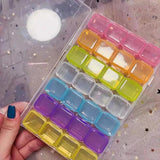 28 Grids Plastic Storage Box Transparent Jewelry... Holder Jewelry Organizer