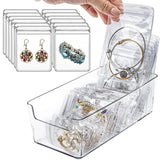 PVC Jewelry Storage Box Drawer Organizer Necklace Bracelet Ring Holder