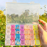 28 Grids Clear Plastic Storage Box Organizer Portable Mini Pill Medicine Holder