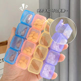 28 Grids Clear Plastic Storage Box Organizer Portable Mini Pill Medicine Holder