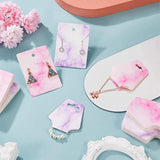 50pcs Marble Paper Earring Necklace Display Cards & Tags Jewelry Packing
