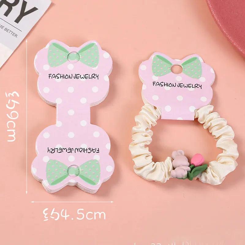 50 Animal Shape Jewelry Display Cards for DIY Necklace Headwear Packaging