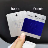 25-50pcs Brooches Display Cards Plastic Packaging Label for DIY Jewelry Brooches
