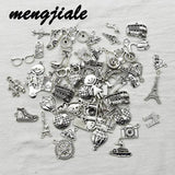 50g Mix Travel Charms Metal Pendants DIY Jewelry Making