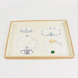 Velvet Stackable Jewelry Tray Case Display Storage Box