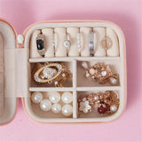 Portable Travel Jewelry Organizer Necklace Display Storage Box