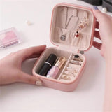 Portable Travel Jewelry Organizer Necklace Display Storage Box