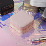 Portable Travel Jewelry Organizer Necklace Display Storage Box