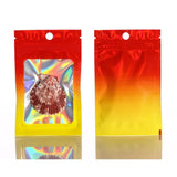 10pcs Gradient Laser Smell Proof Mylar Bags Ziplock Plastic Foil Pouch