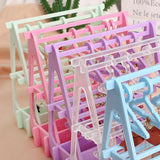 Colorful Earring Display Stand Coat Hanger Rack Shape Necklace Jewelry Storage