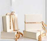 Book-Shaped Flip Jewelry Box Set - Earring, Ring, Necklace, Bracelet Organizer