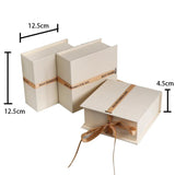 Book-Shaped Flip Jewelry Box Set - Earring, Ring, Necklace, Bracelet Organizer