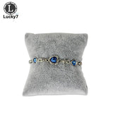 Grey Velvet Watch Pillow Jewelry Display Flannel Bracelet Storage Stand
