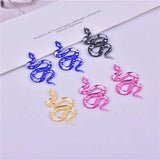 10pcs Moon Flower Snake Charms for Earring DIY Jewelry Making
