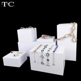 PU Solid Geometry Necklace Holder Jewelry Display Stand