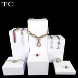 PU Solid Geometry Necklace Holder Jewelry Display Stand
