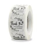 Thank You For Supporting My Business Stickers 25mm 25pcs