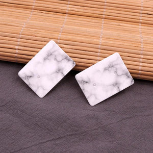 100Pcs Marble Pattern Earrings Display Card Jewelry Packaging Paper